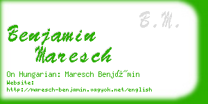 benjamin maresch business card